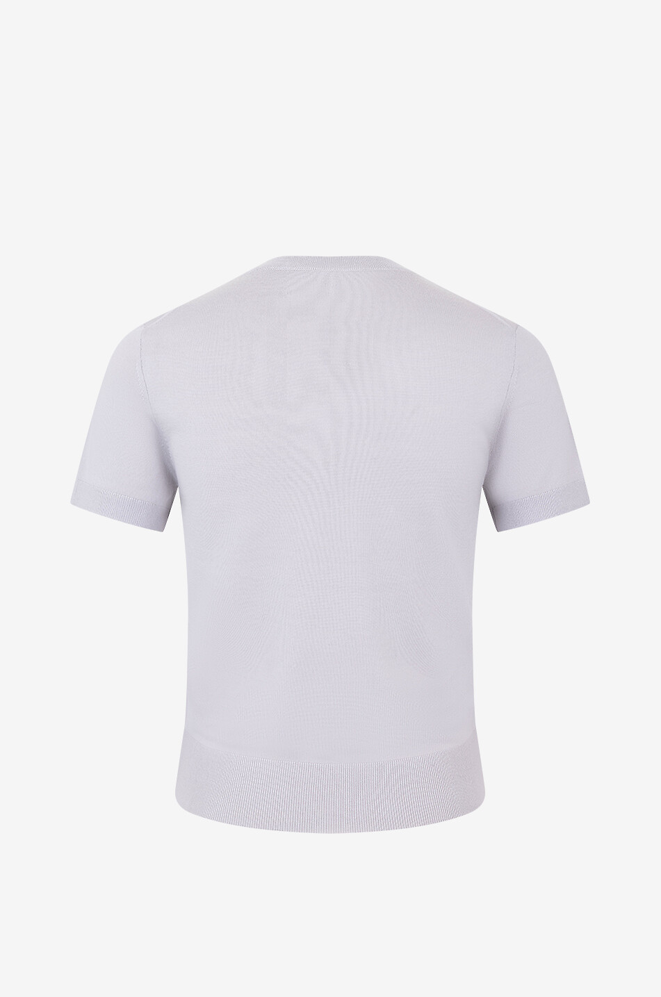 THEORY Kurzärmeliges T-Shirt aus Wolle Regal Damen HELLGRAU 2