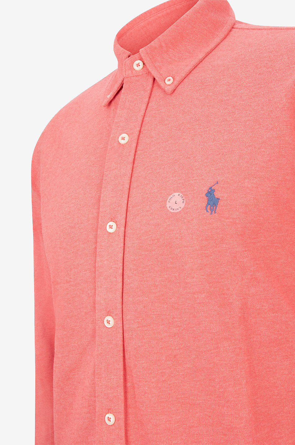 POLO RALPH LAUREN Chemise en coton piqué Featherweight Homme ROSE FONCÉ 3
