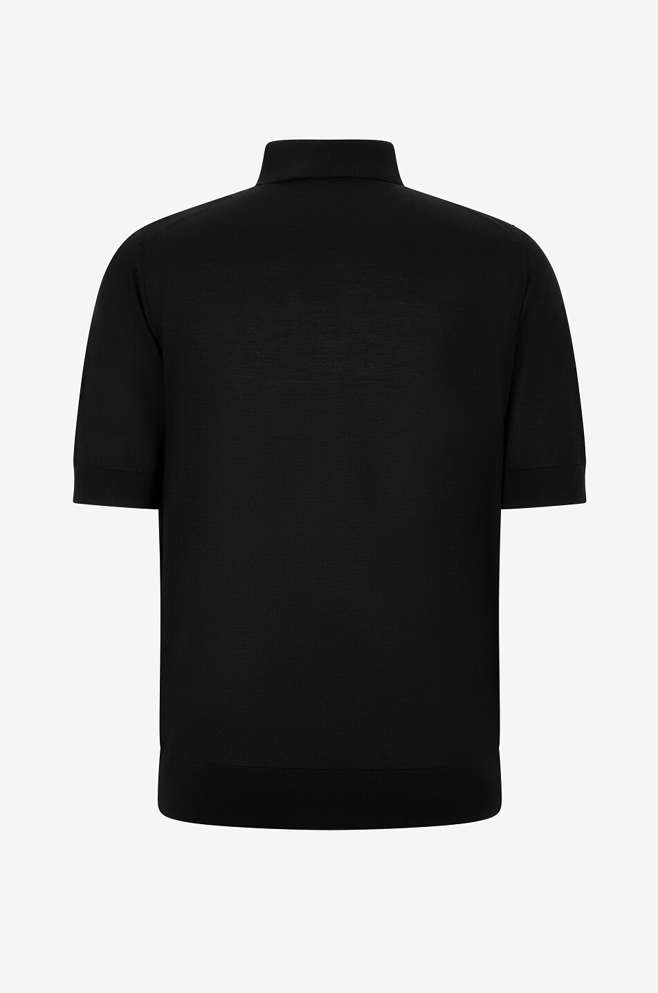 DOLCE & GABBANA Polo en maille de soie Signature DG Homme NOIR 2