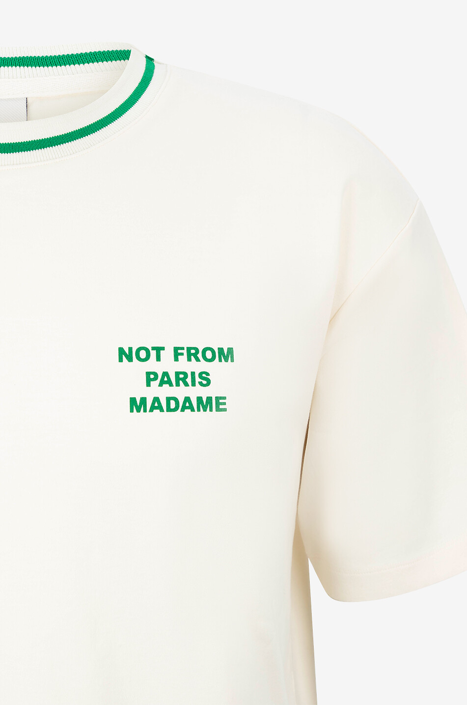 DROLE DE MONSIEUR Kurzarm-T-Shirt Le T-shirt Slogan Sport. Herren CREMEFARBEN 6