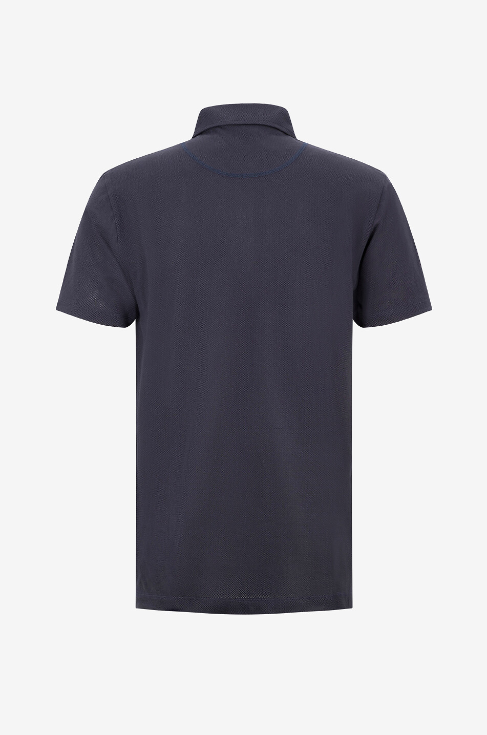 SUNSPEL Riviera Supima cotton piqué slim fit polo shirt Men DARK BLUE 2