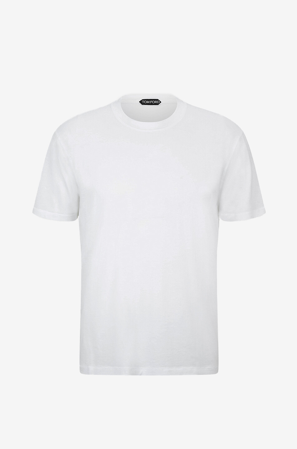 Fluid jersey short-sleeved crewneck T-shirt