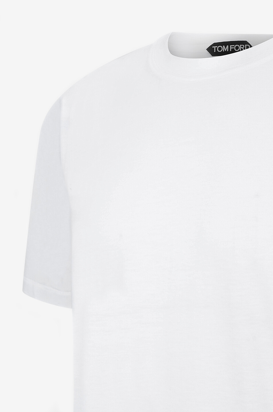 TOM FORD Fliessendes Jersey-Kurzarm-Rundhals-T-Shirt Herren WEISS 3