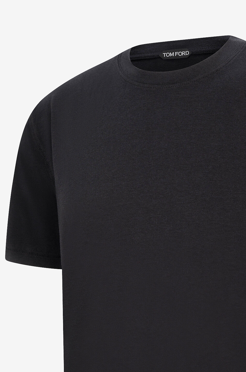 TOM FORD Fliessendes Jersey-Kurzarm-Rundhals-T-Shirt Herren SCHWARZ 3