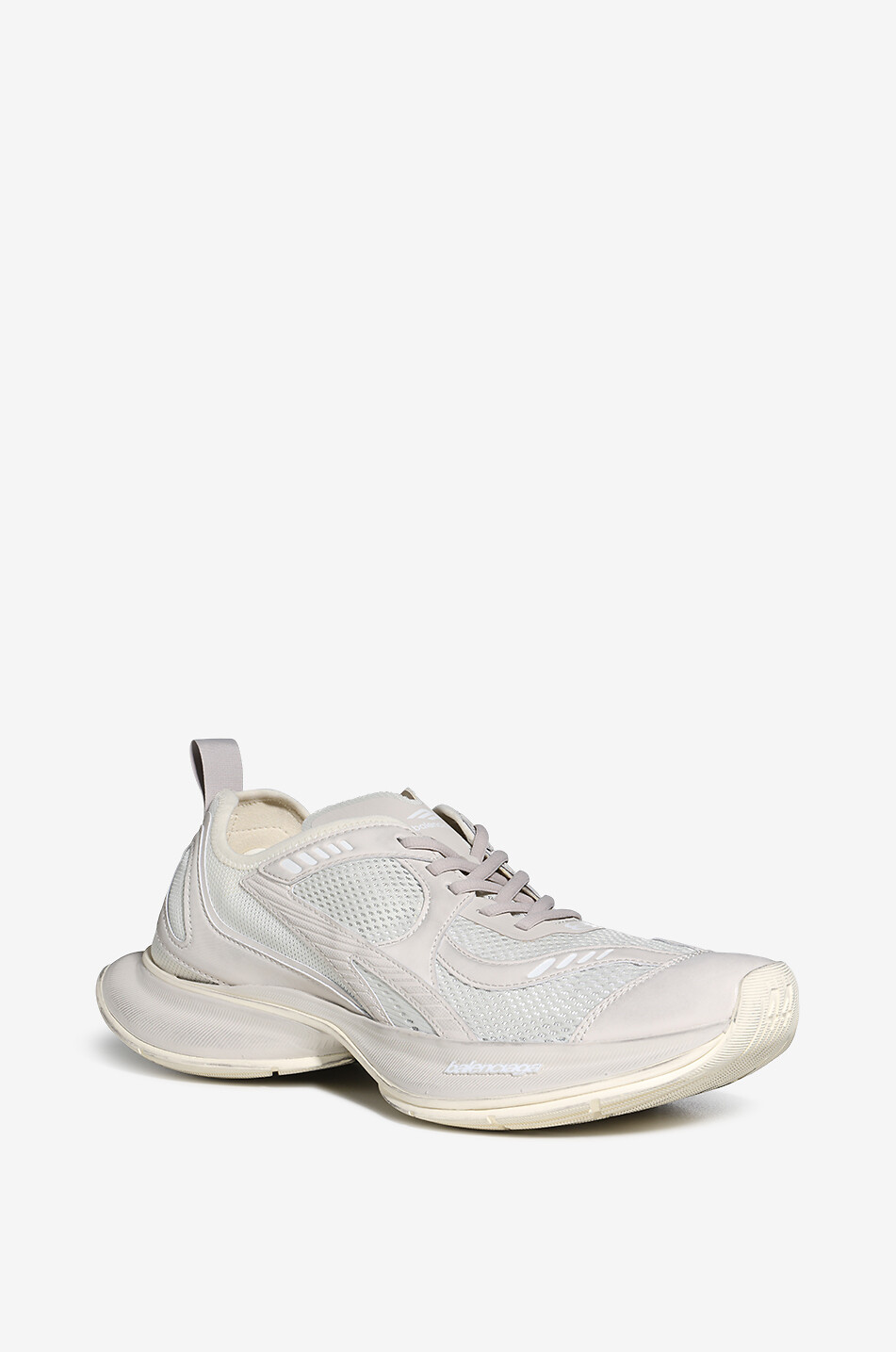 BALENCIAGA Baskets basses en mesh Circuit Homme BEIGE 1