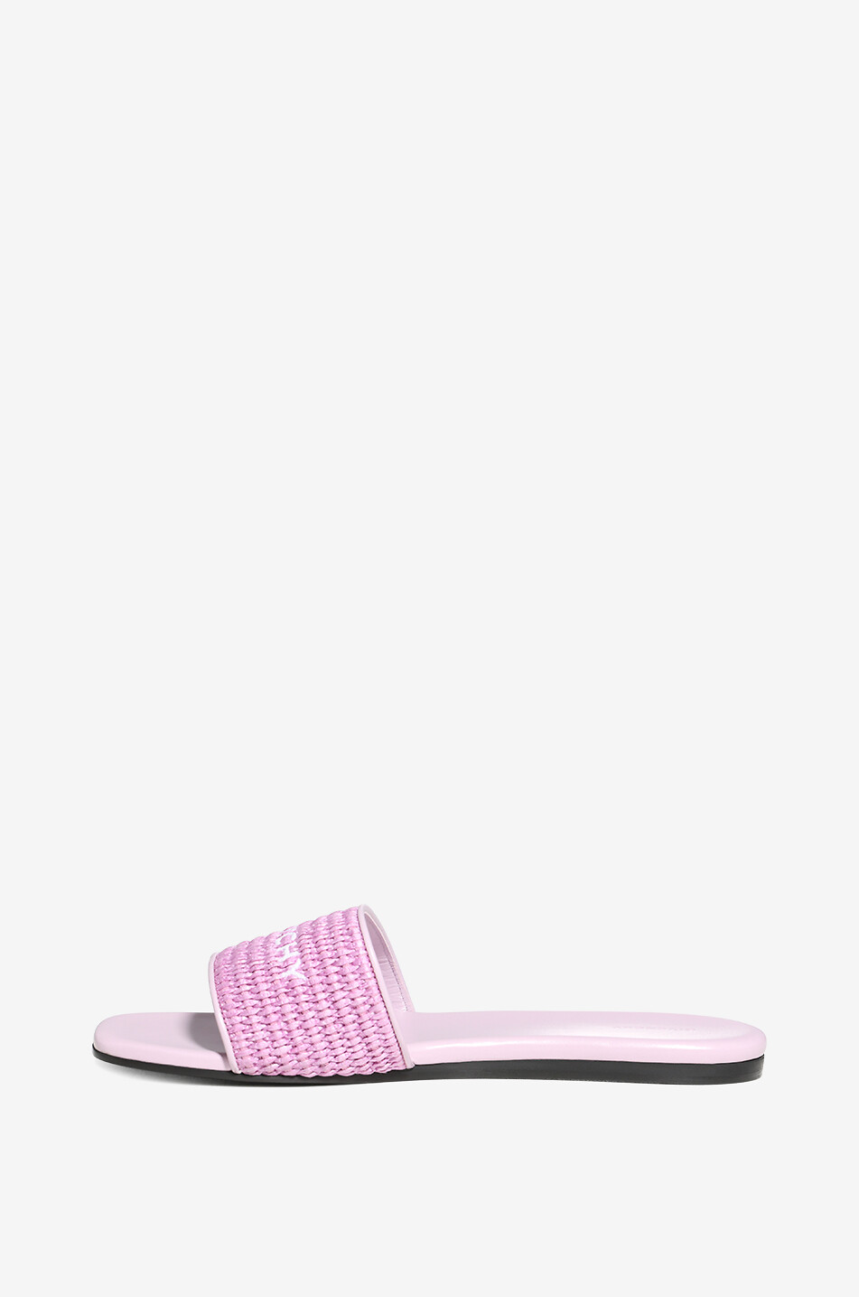 Mules plates en raphia 4G