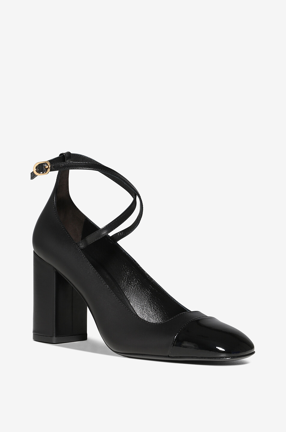 STUART WEITZMAN Riemchenpumps aus Glattleder Eden 85 Damen SCHWARZ 1