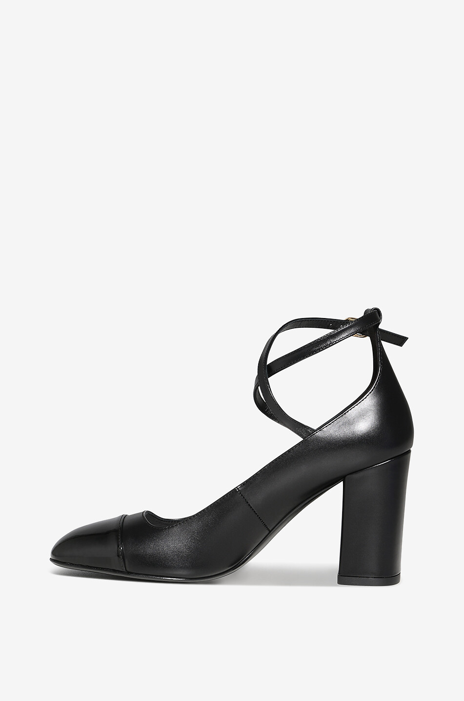 STUART WEITZMAN Riemchenpumps aus Glattleder Eden 85 Damen SCHWARZ 3