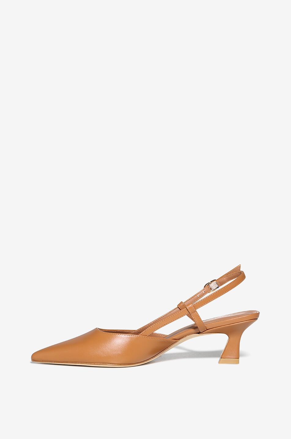 STUART WEITZMAN Slingback-Pumps aus Glattleder Vinnie 50 Damen [akeneo-beigefonce] 3
