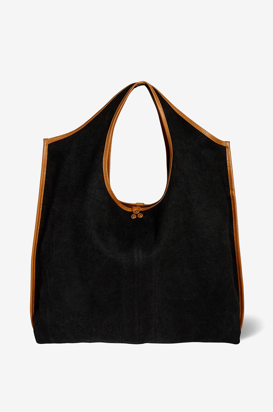 Shopper aus Segeltuch und Leder Paco