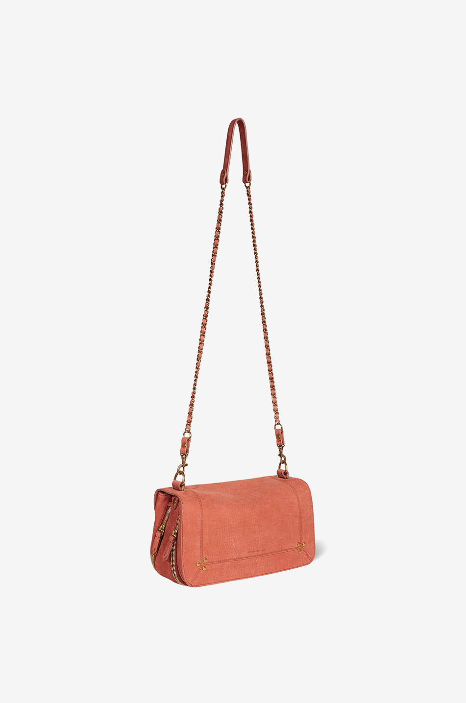 JEROME DREYFUSS Schultertasche aus Leder in Krokooptik Bobi Damen DUNKELORANGE 3