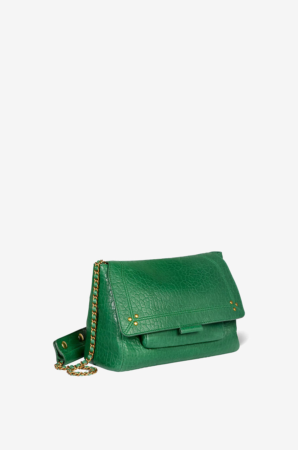 JEROME DREYFUSS Lulu M grained nappa leather shoulder bag Women GREEN 3