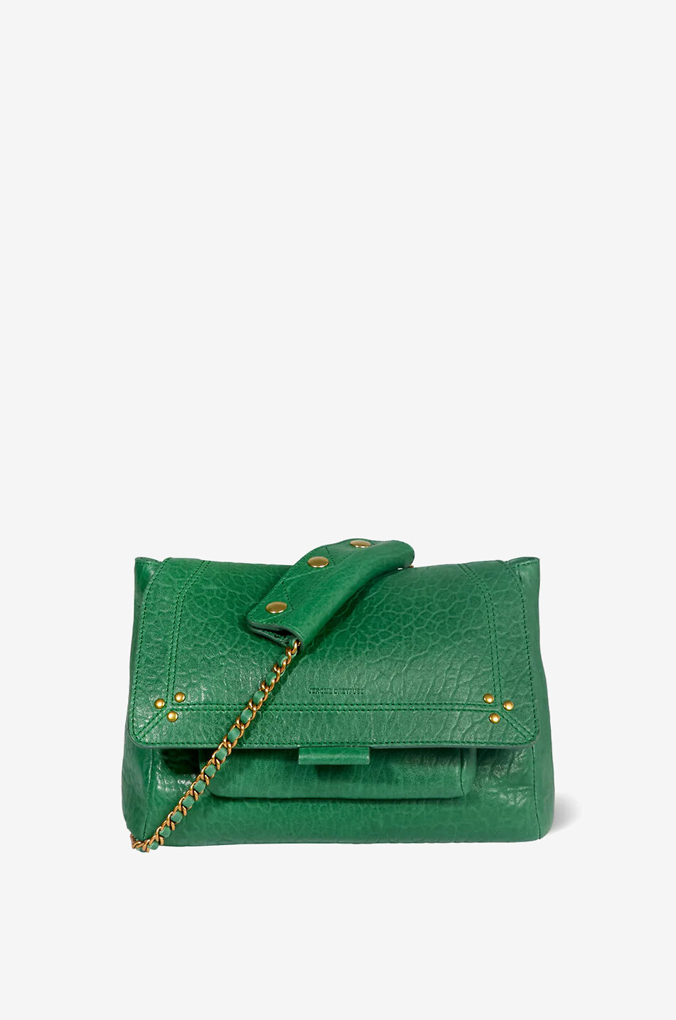 JEROME DREYFUSS Lulu M grained nappa leather shoulder bag Women GREEN 4