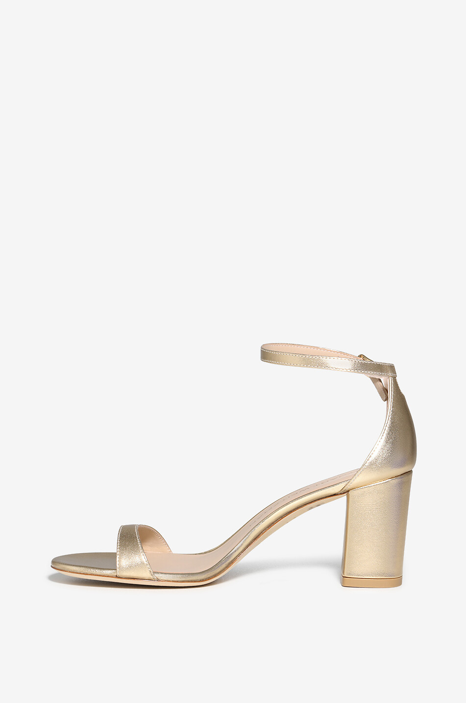 Sandalen aus Metallic-Leder Nudistarc 75