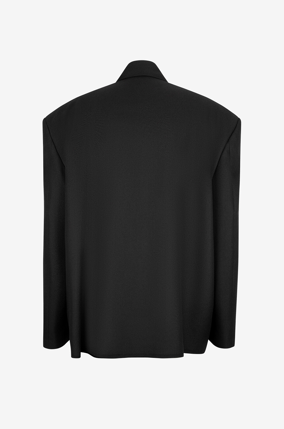 Blazer aus ausgefranster Wollgabardine Tailored