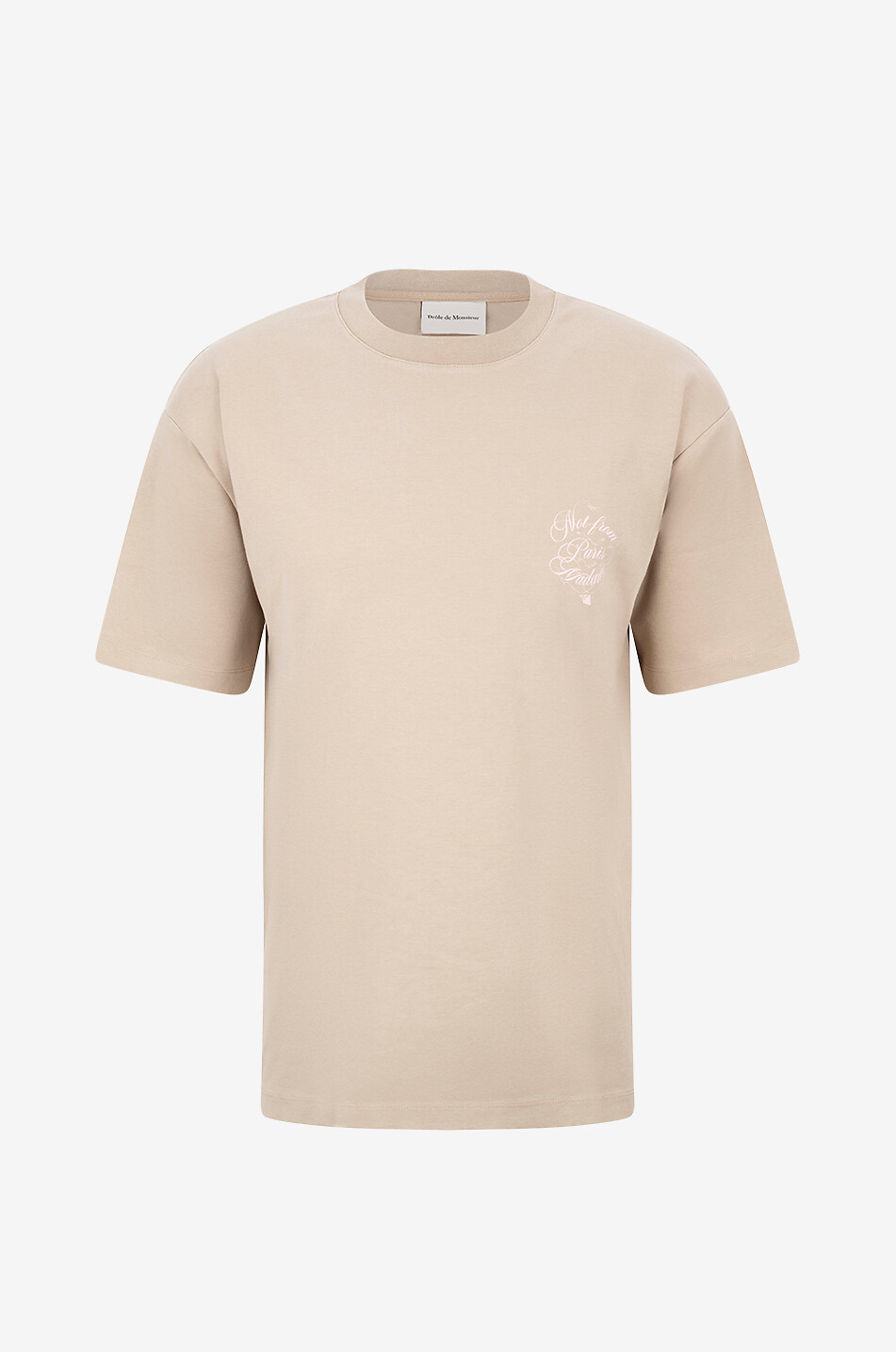 DROLE DE MONSIEUR Kurzarm-T-Shirt Le T-shirt Slogan Vignes. Herren BEIGE 1