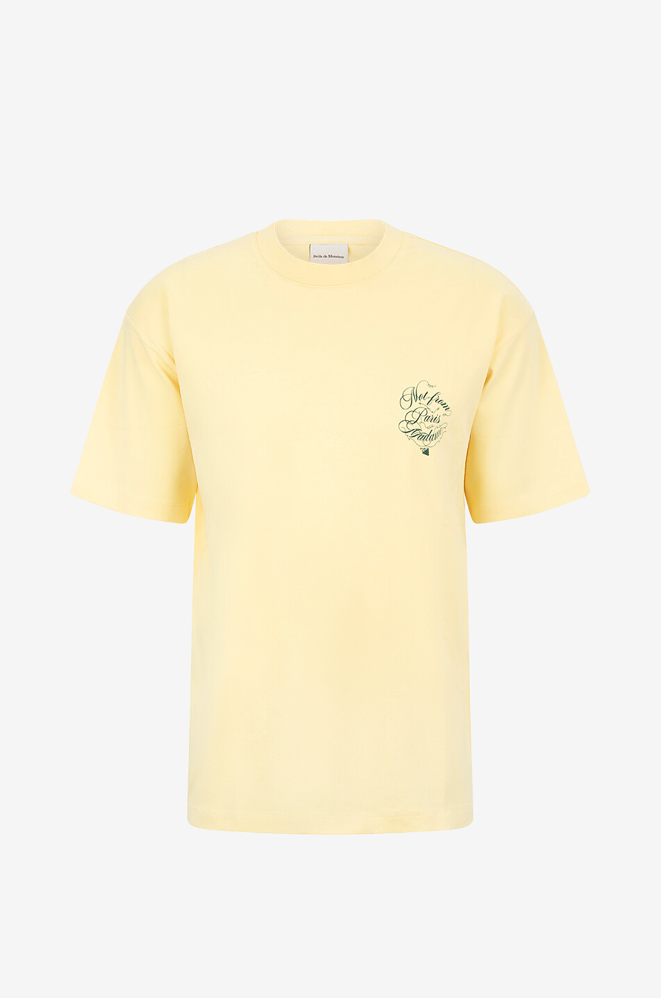 DROLE DE MONSIEUR Kurzarm-T-Shirt Le T-shirt Slogan Vignes. Herren HELLGELB 1