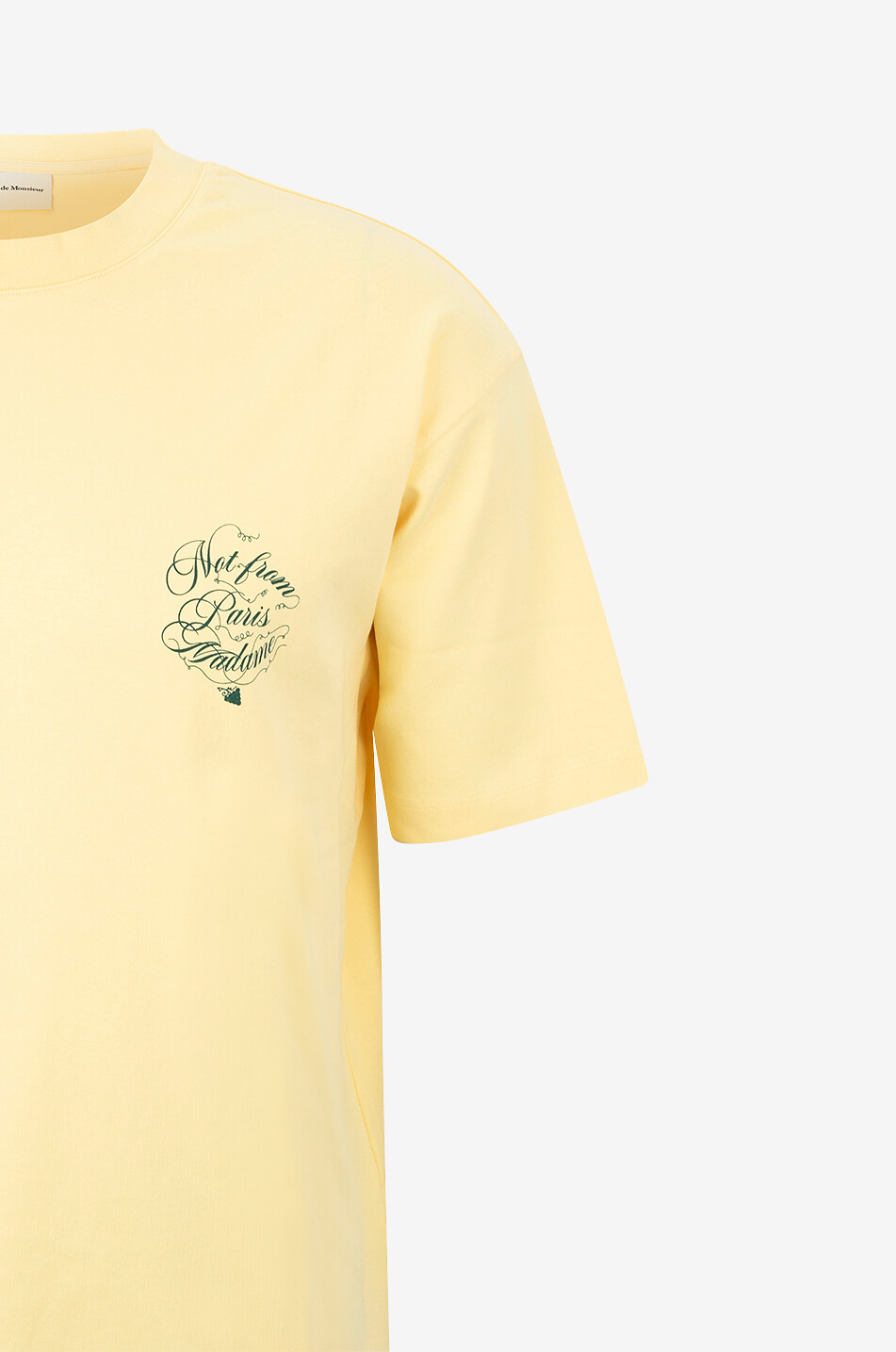 DROLE DE MONSIEUR Kurzarm-T-Shirt Le T-shirt Slogan Vignes. Herren HELLGELB 3