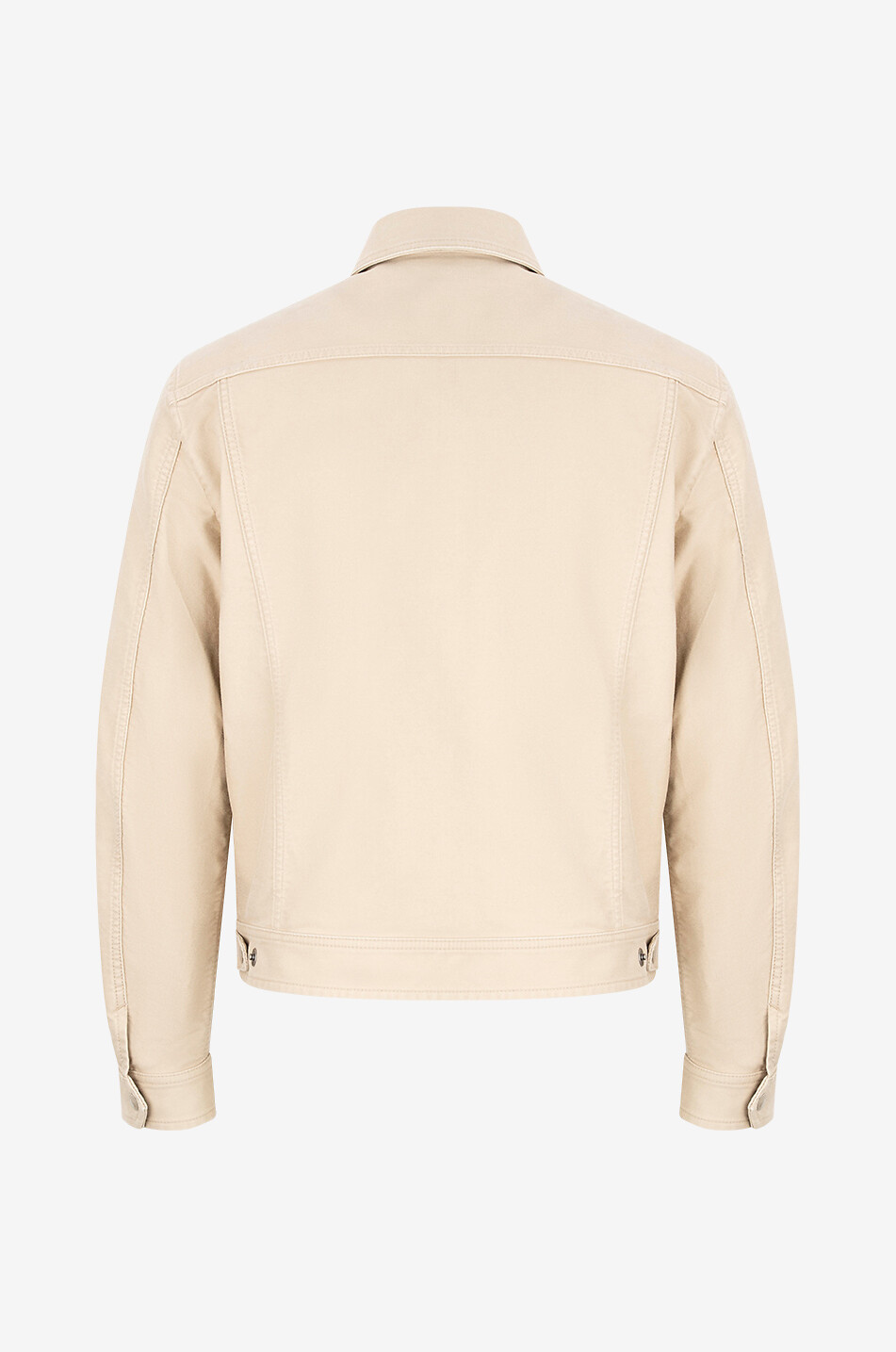 Kurzjacke aus Gabardine mit Hemdkragen