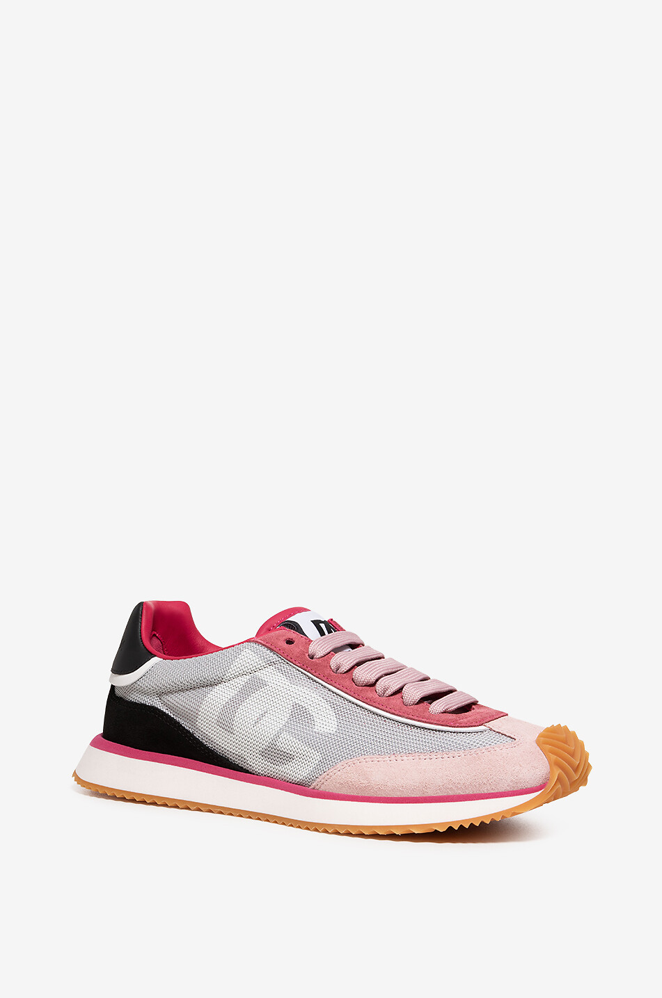DOLCE & GABBANA DG Cushion low-top mesh and suede sneakers Women MULTI COLOURED 1