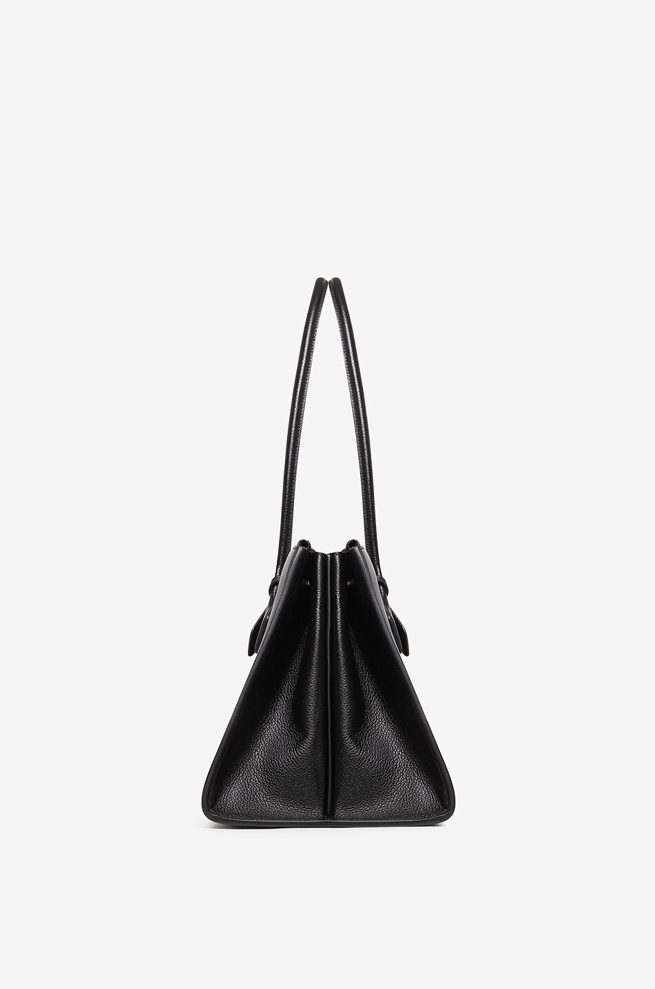 ALAÏA Le Teckel finely grained leather tote bag Women BLACK 4