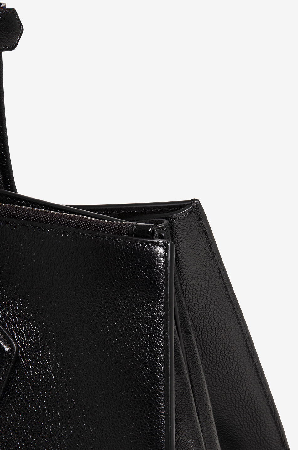 ALAÏA Le Teckel finely grained leather tote bag Women BLACK 5