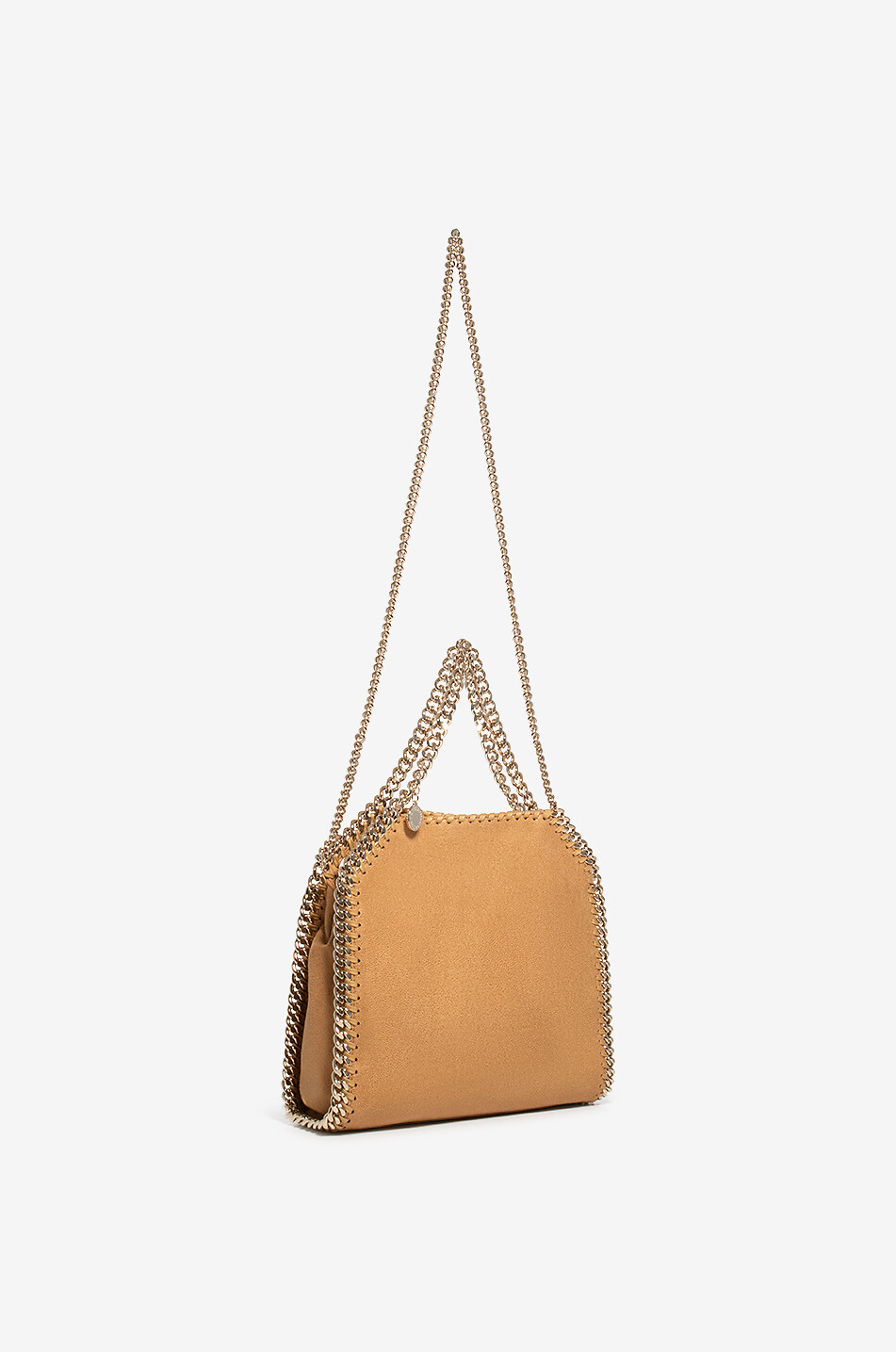 STELLA McCARTNEY Shopper aus veganem Wildleder Falabella Mini Shaggy Deer Damen [akeneo-beigefonce] 5