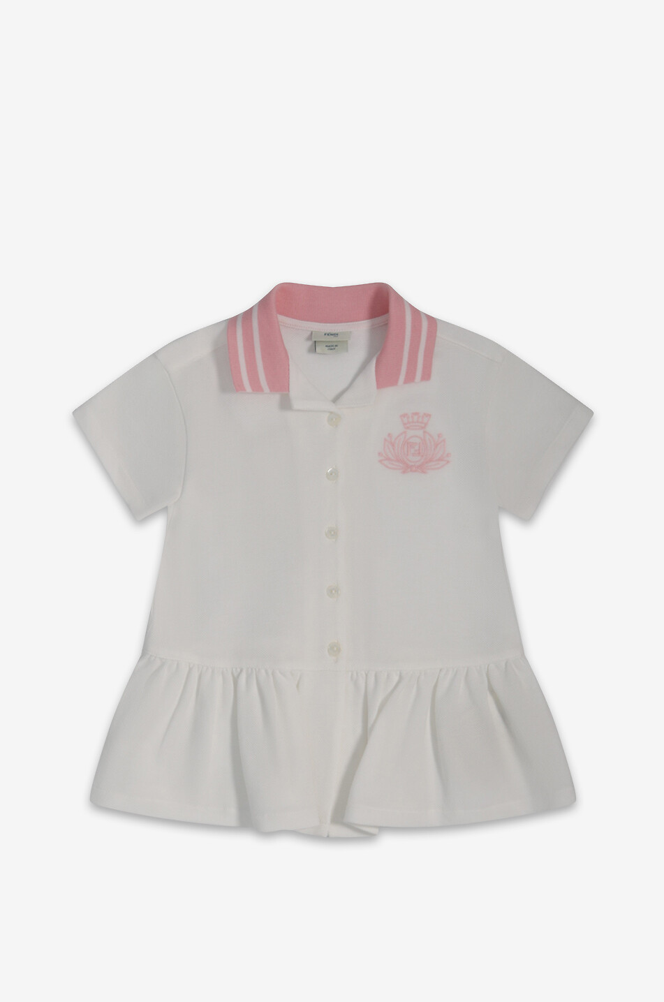 Robe polo bébé brodée blason FF