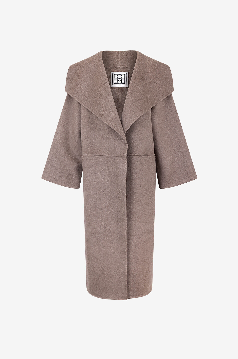 Langer Mantel aus Wolle und Kaschmir
