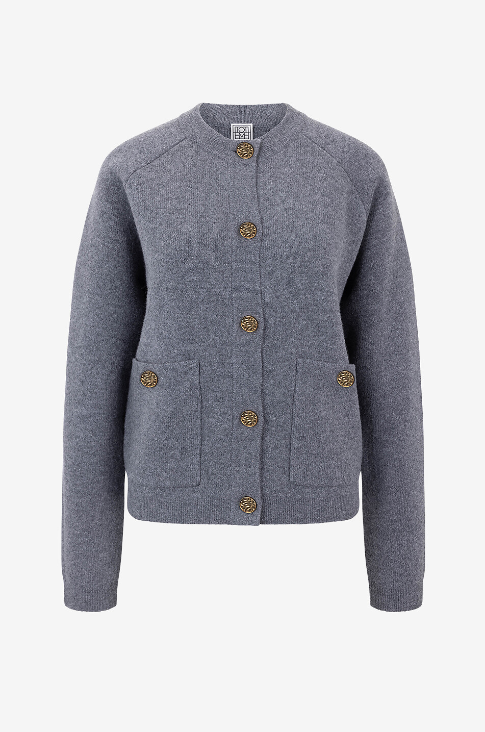 TOTEME Wool and cashmere cardigan Women GREY 1