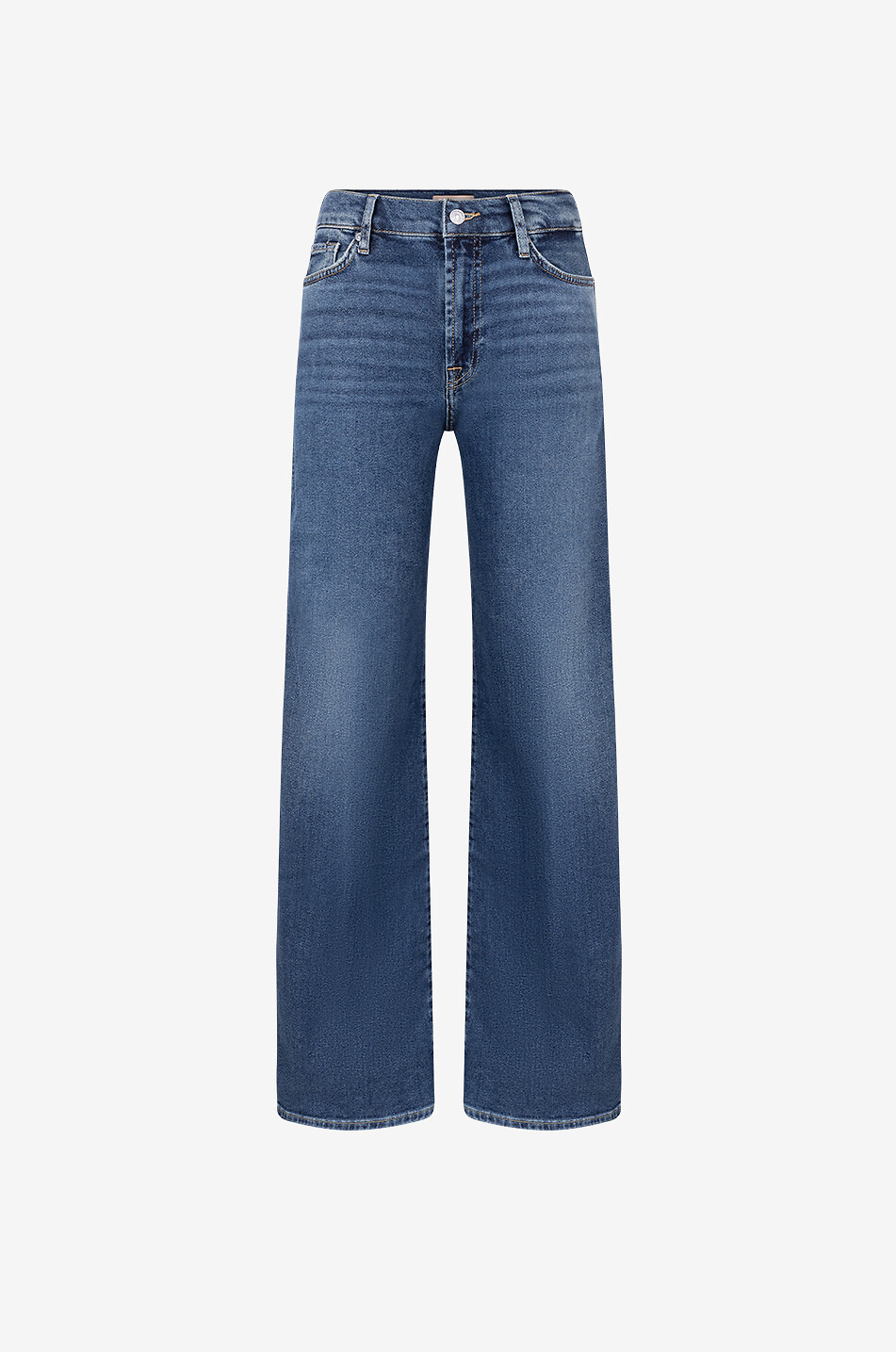 Lotta Bay cotton and modal wide-leg jeans