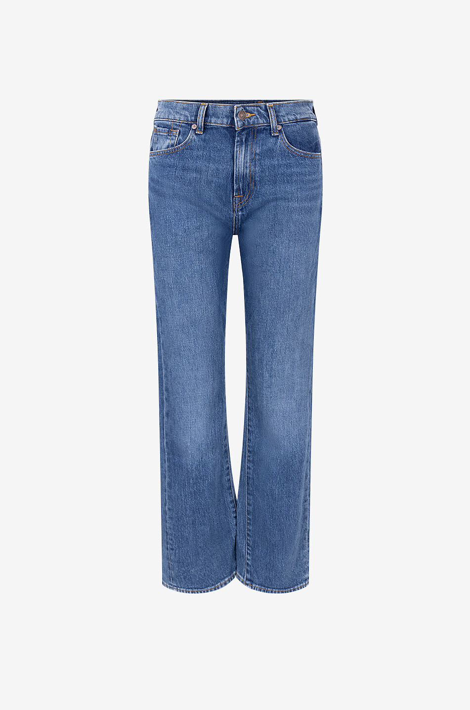 7 FOR ALL MANKIND Tess Jasper cotton wide-leg jeans Women BLUE 1