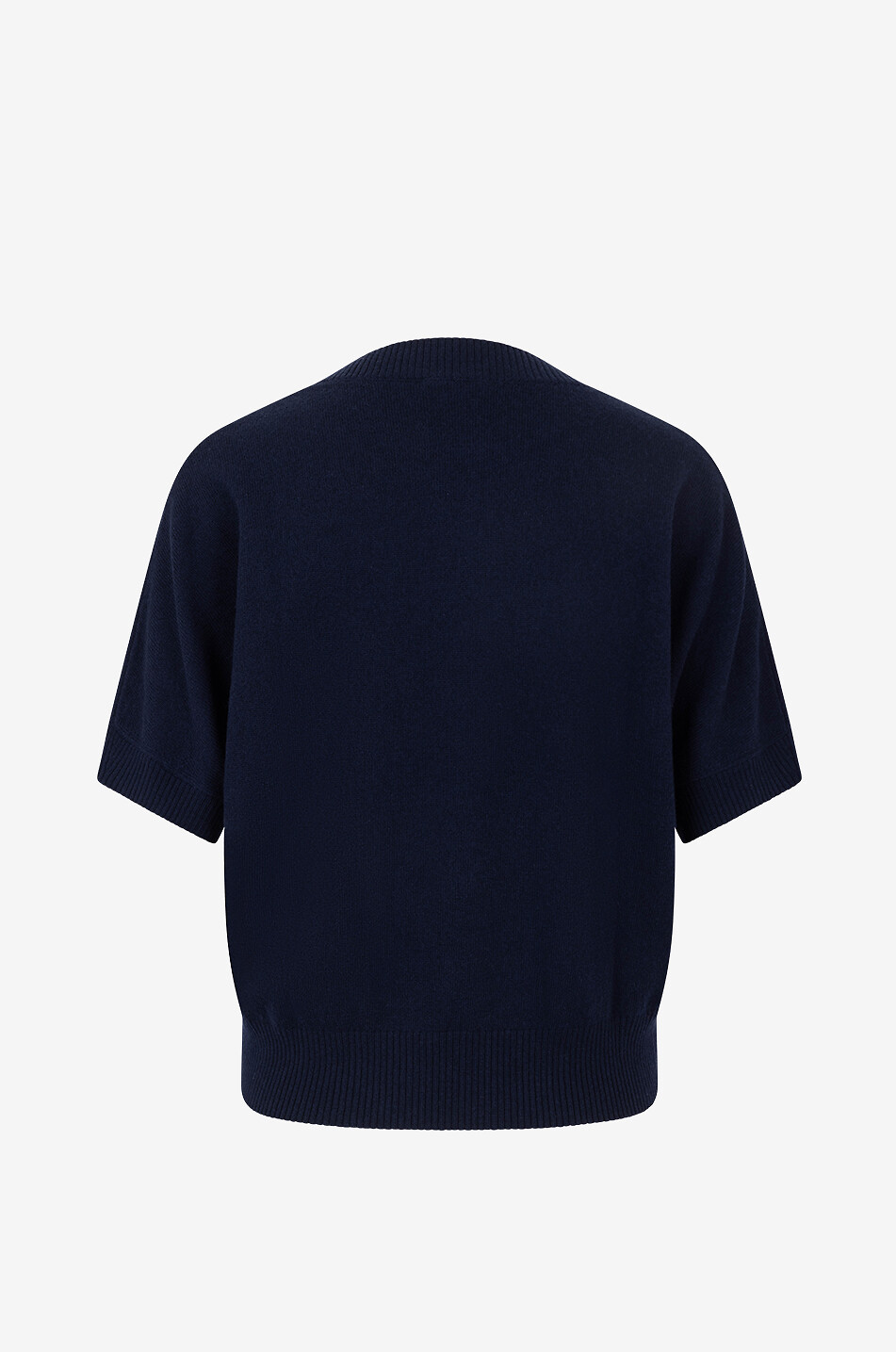 AKRIS PUNTO Pull boxy à manches courtes avec application Sailboat Femme BLEU FONCE 2