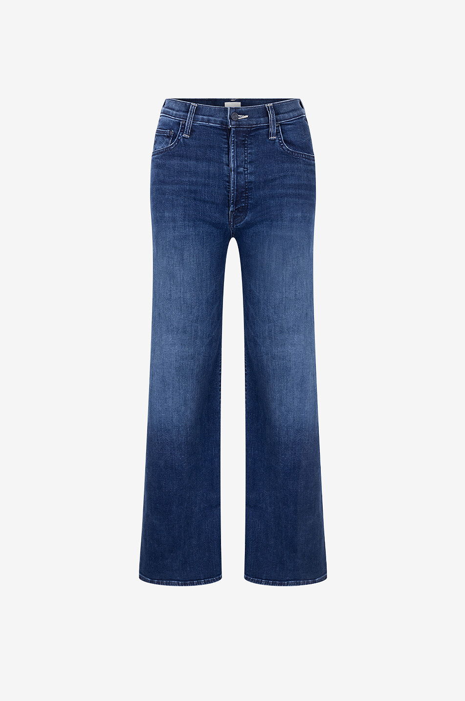 MOTHER The Tomcat Roller Sneak cotton wide-leg jeans Women DARK BLUE 1