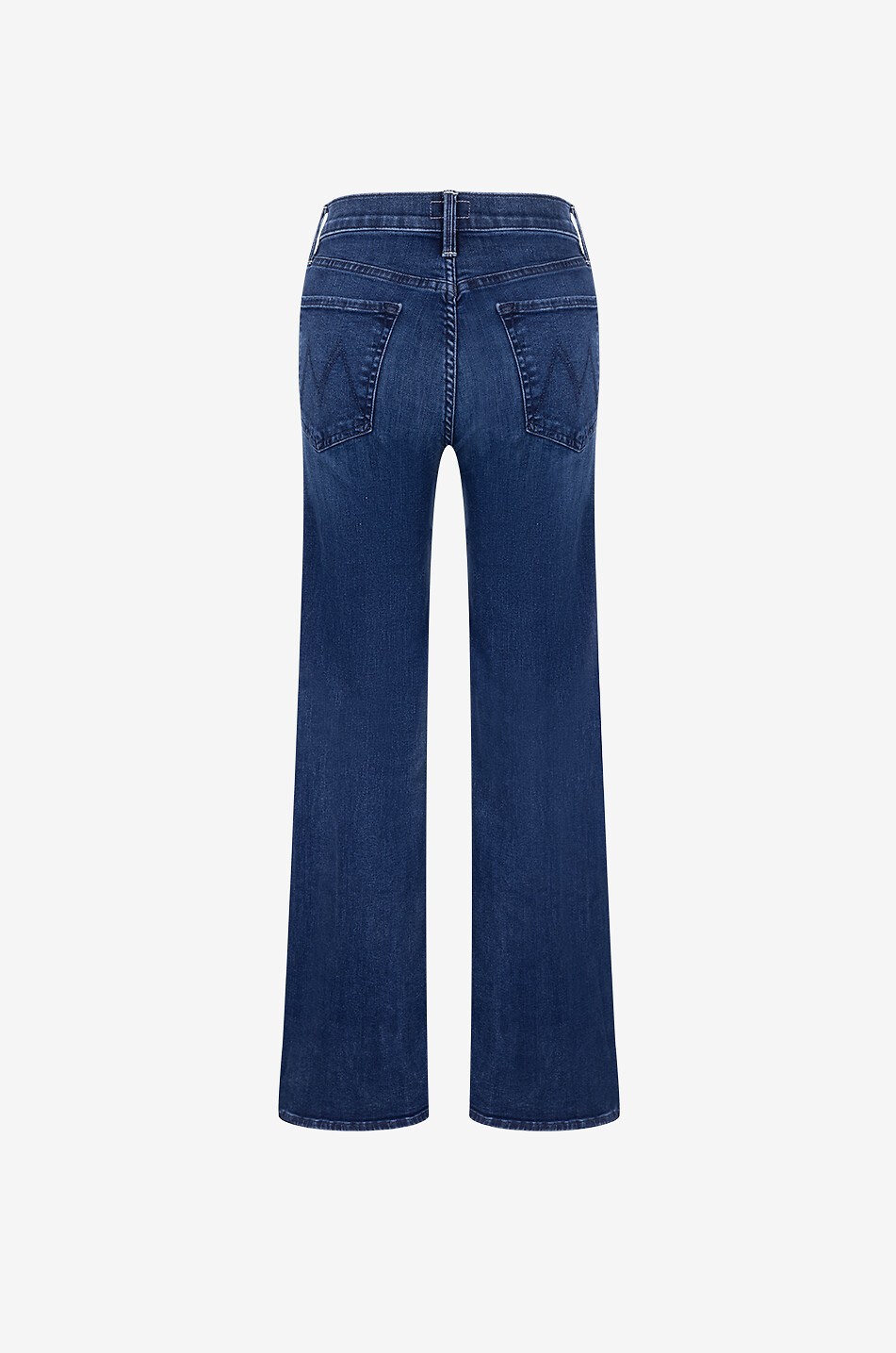 MOTHER The Tomcat Roller Sneak cotton wide-leg jeans Women DARK BLUE 2