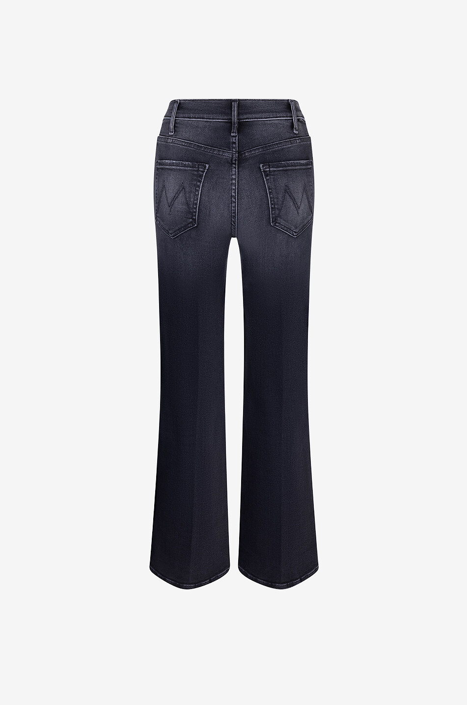 MOTHER Jeans mit weitem Bein aus Baumwolle The Hustler Roller Sneak Damen DUNKELGRAU 2