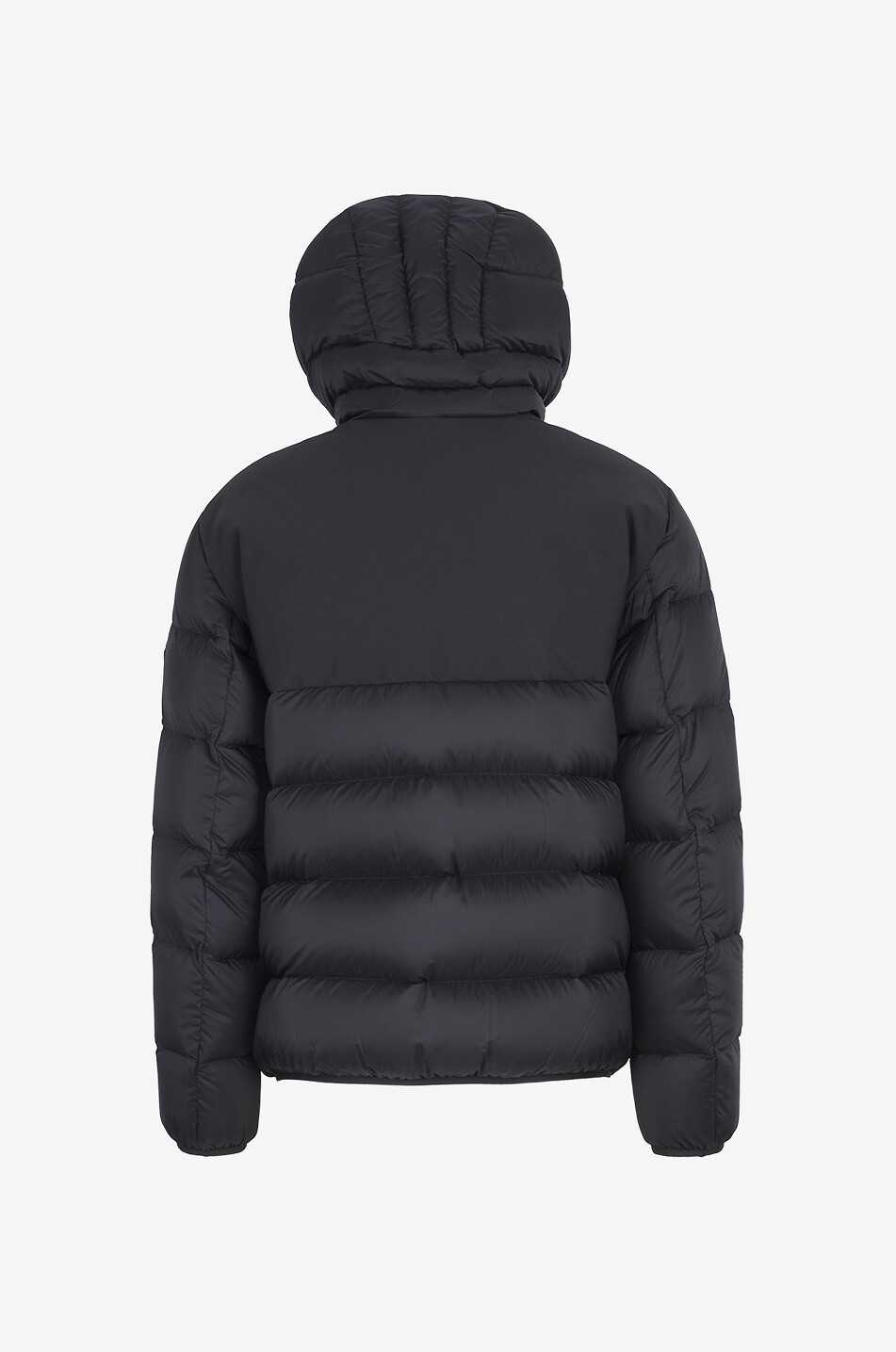 MONCLER Kurze Daunenjacke aus mattem Nylon Veumont Herren SCHWARZ 2