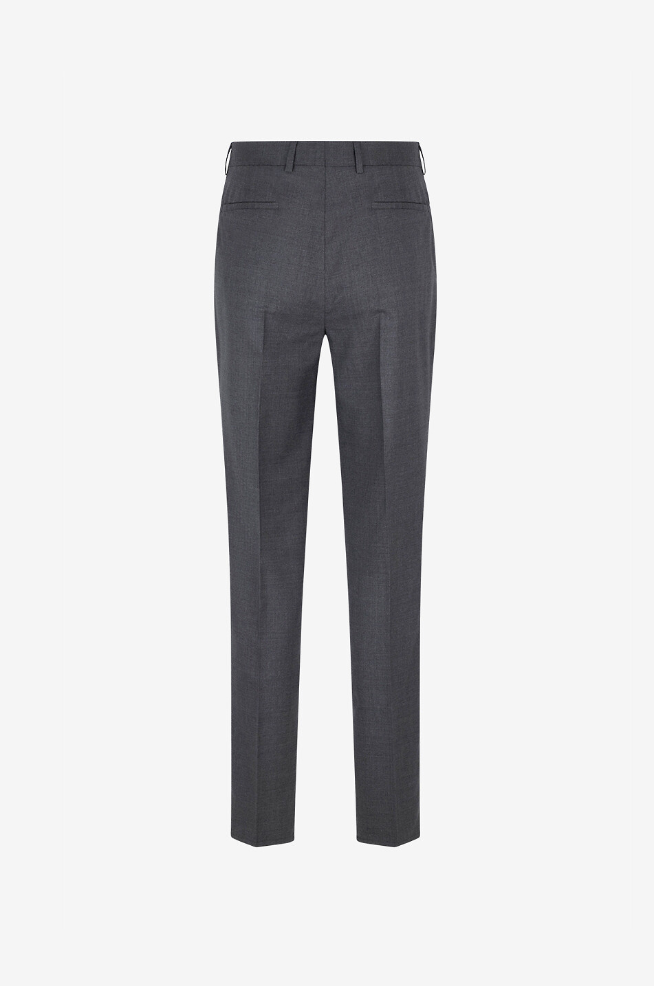 BRUNELLO CUCINELLI Leisure Fit mottled grain de poudre wool troursers Men MEDIUM GREY 2