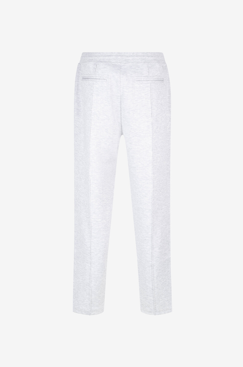 BRUNELLO CUCINELLI Cotton blend interlock jogging trousers Men LIGHT GREY 2