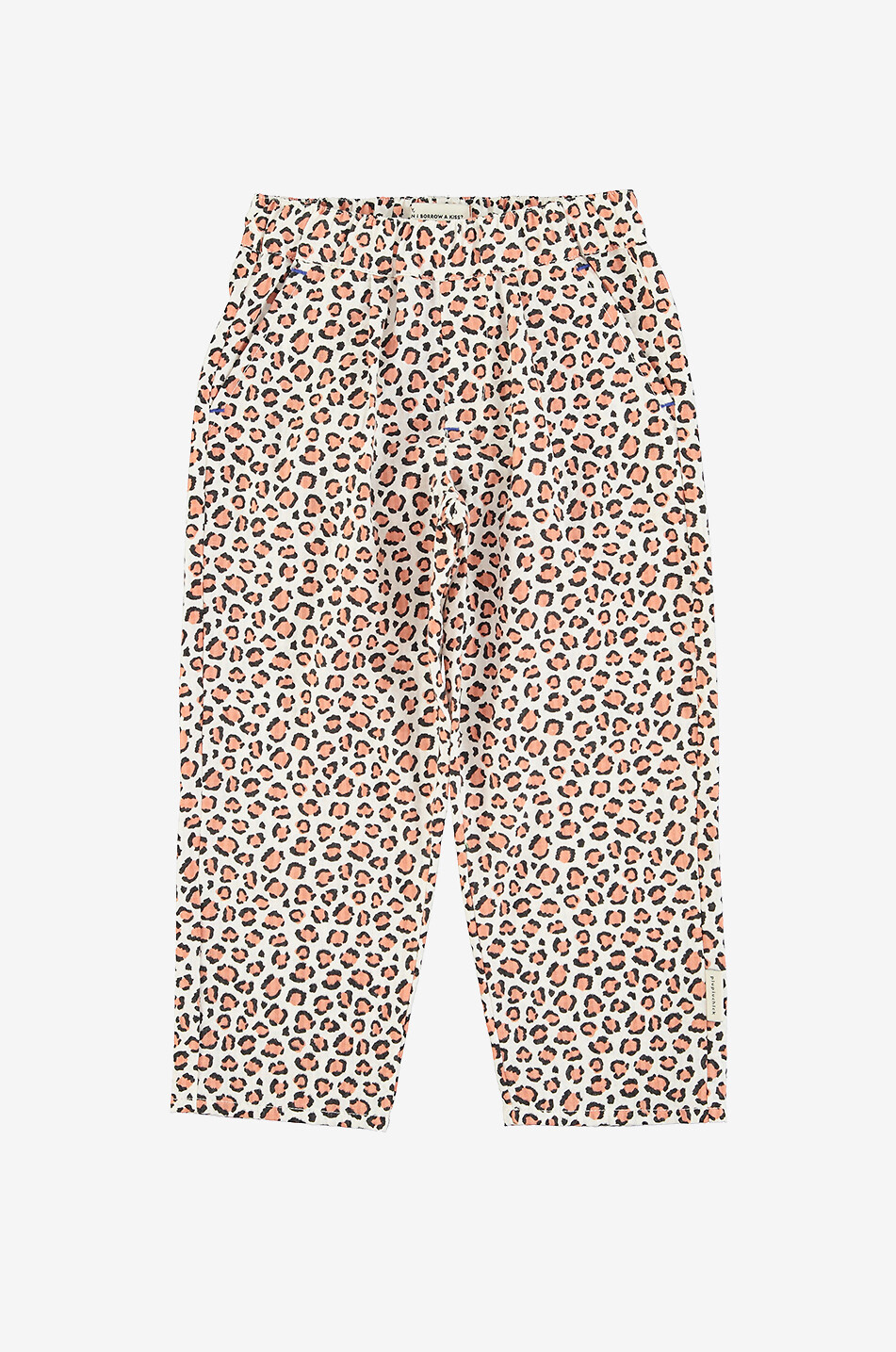 Girls' leopard printed trousers