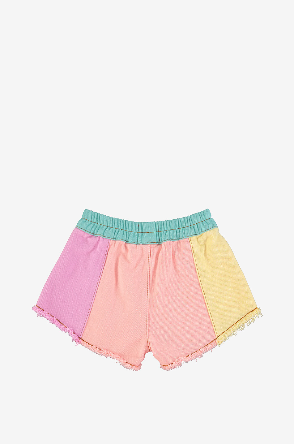 PIUPIUCHICK Girls' twill colour block shorts Girl MULTI COLOURED 2