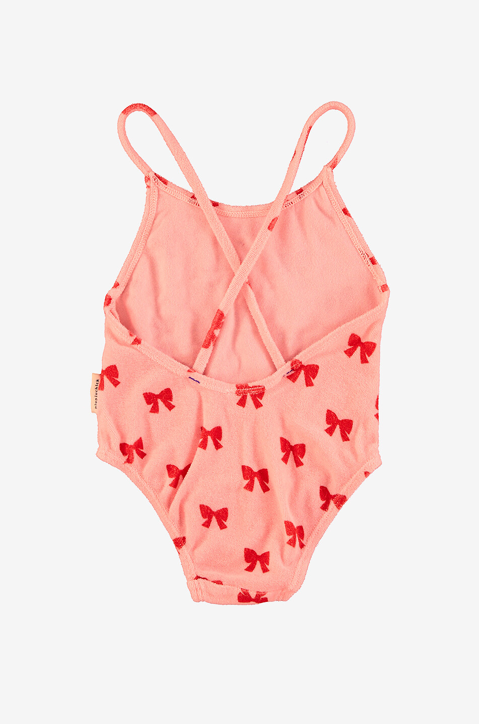 Bows girls' terry swimsuit