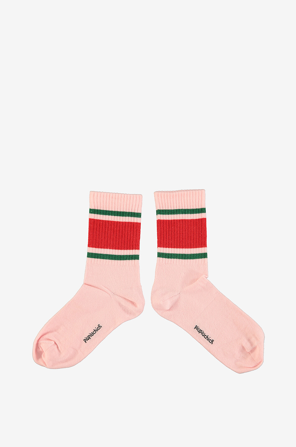 PIUPIUCHICK Gestreifte Kinder-Tennissocken Unisex ROSA 1
