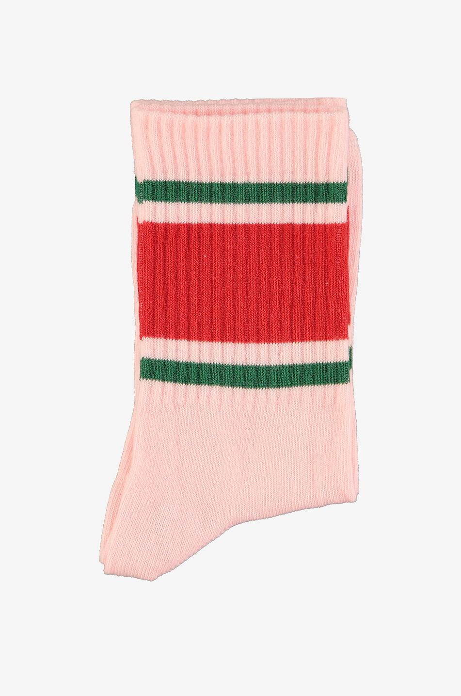 PIUPIUCHICK Gestreifte Kinder-Tennissocken Unisex ROSA 2