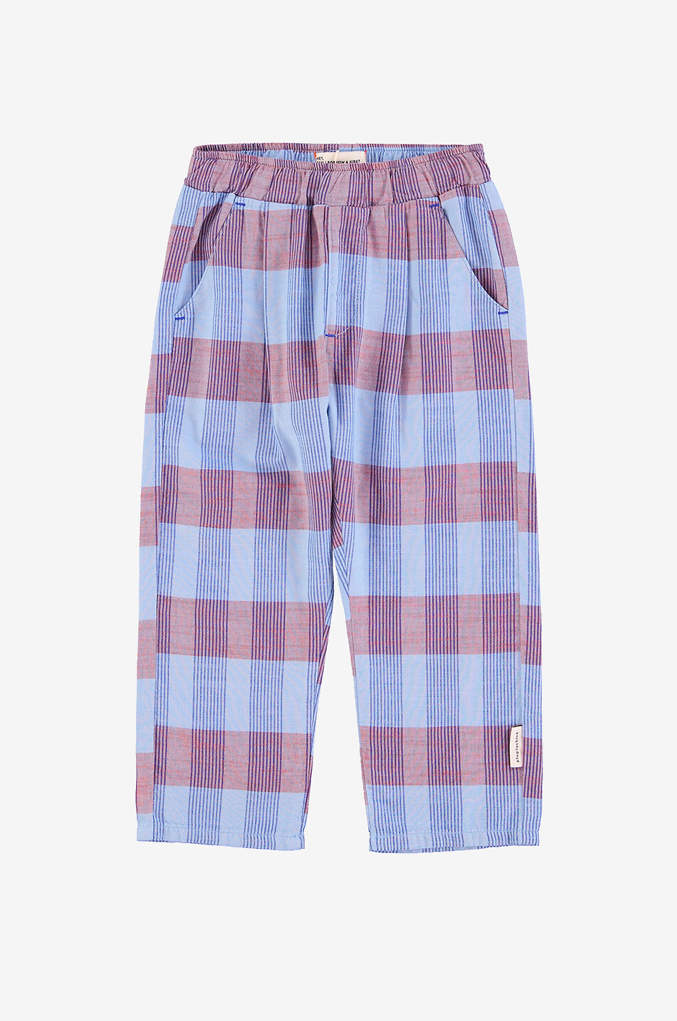 PIUPIUCHICK Pantalon à pinces en popeline enfant Unisexe BLEU 1