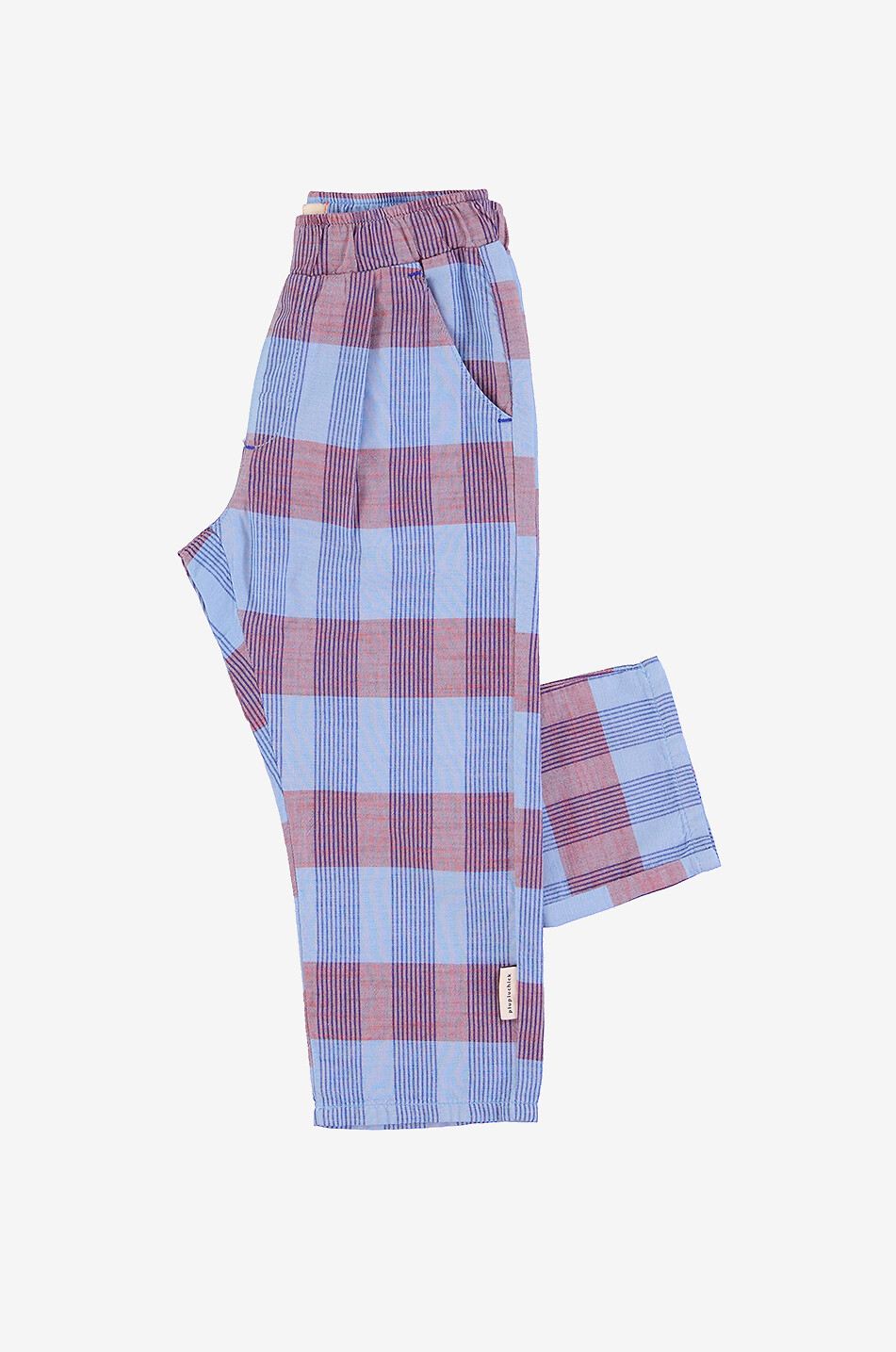 PIUPIUCHICK Pantalon à pinces en popeline enfant Unisexe BLEU 3