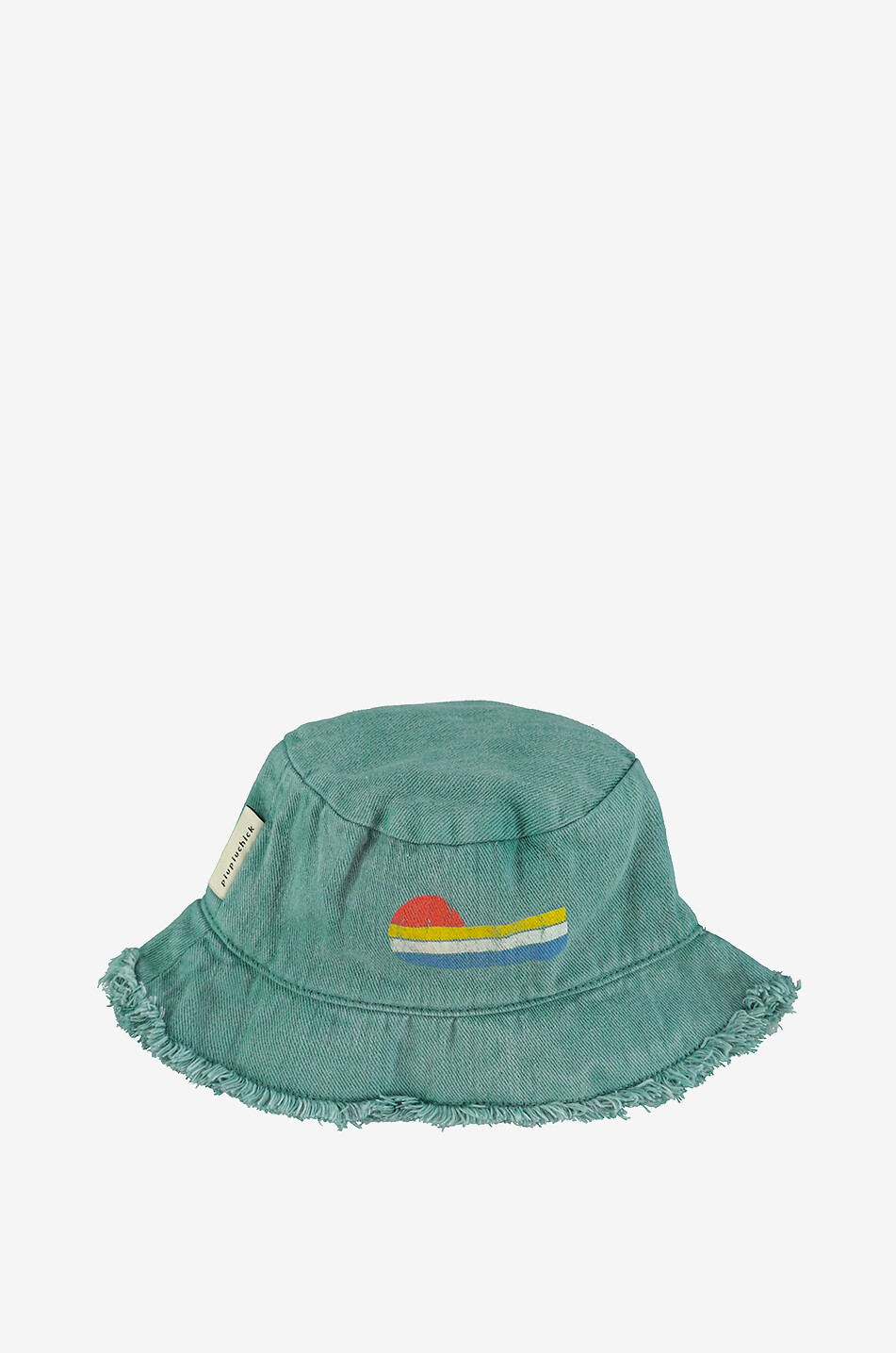PIUPIUCHICK Ausgefranster Kinder-Anglerhut aus Twill Wave  GRÜN 1