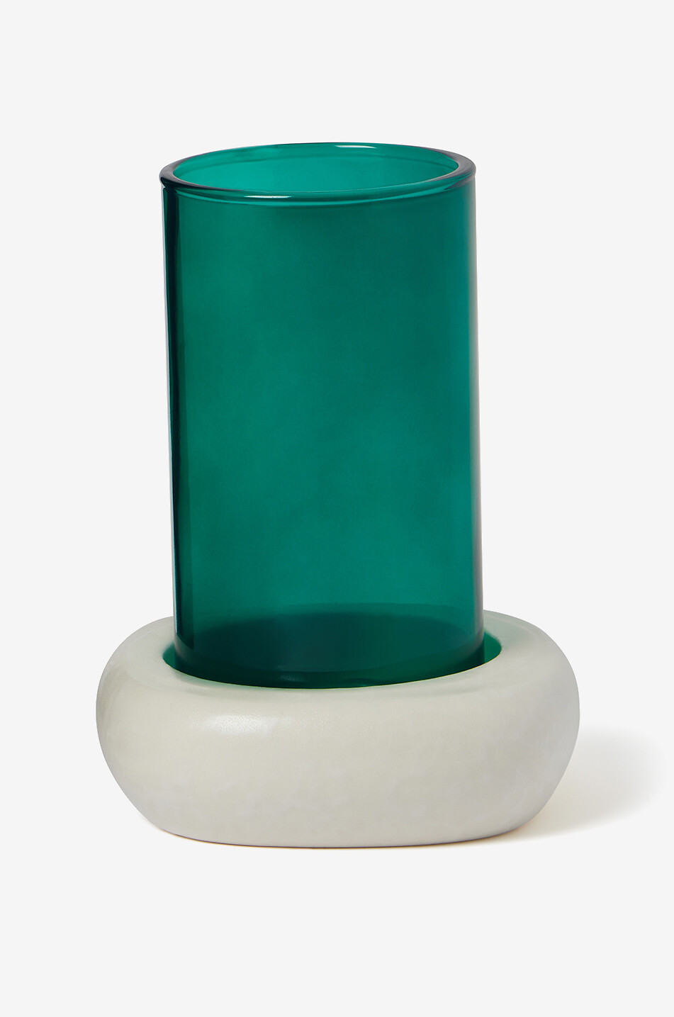 Windlicht aus Keramik und Glas Gemini