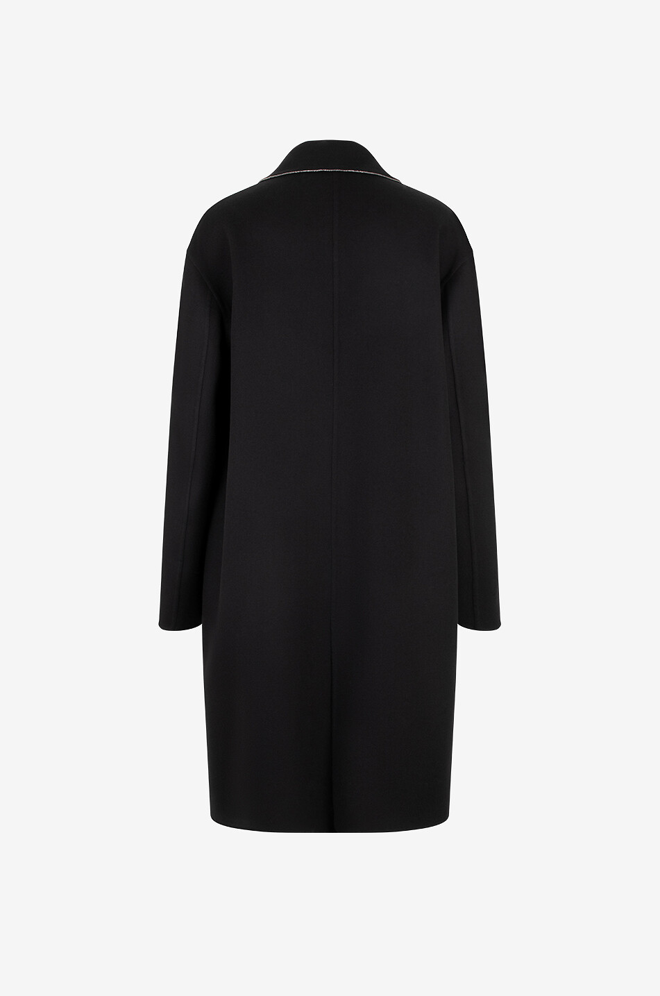 FABIANA FILIPPI Dreiviertelmantel aus Wolle Filo Diamanté Damen SCHWARZ 2