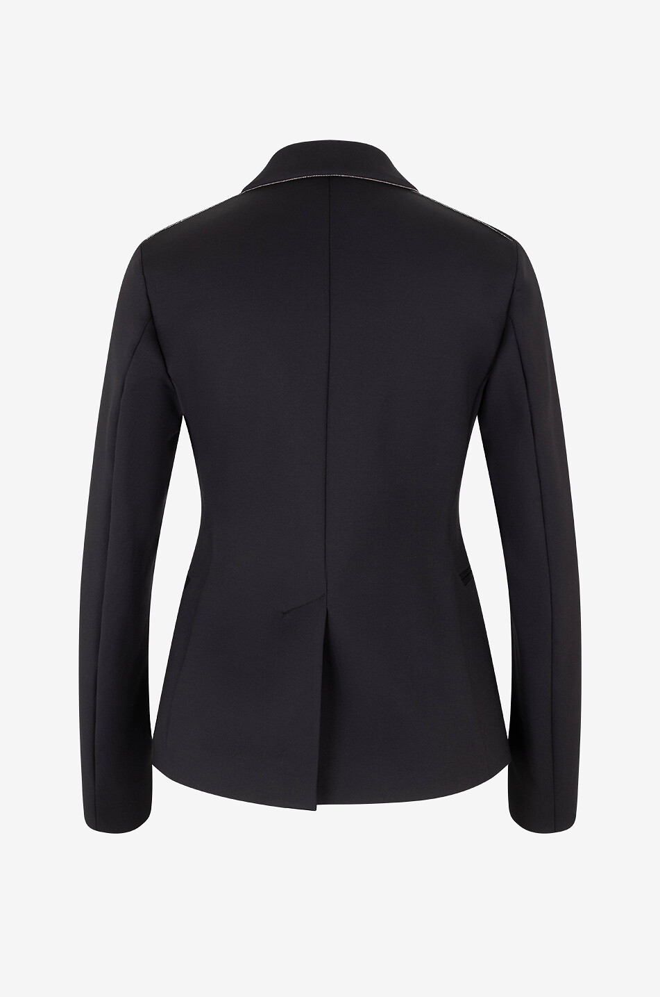 Fluid Cool Wool and knit blazer - FABIANA FILIPPI - GREY